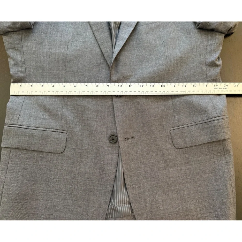Banana Republic Slim Fit Blazer Mens 42R Gray‎ Marzotto Wool Sport Coat Jacket